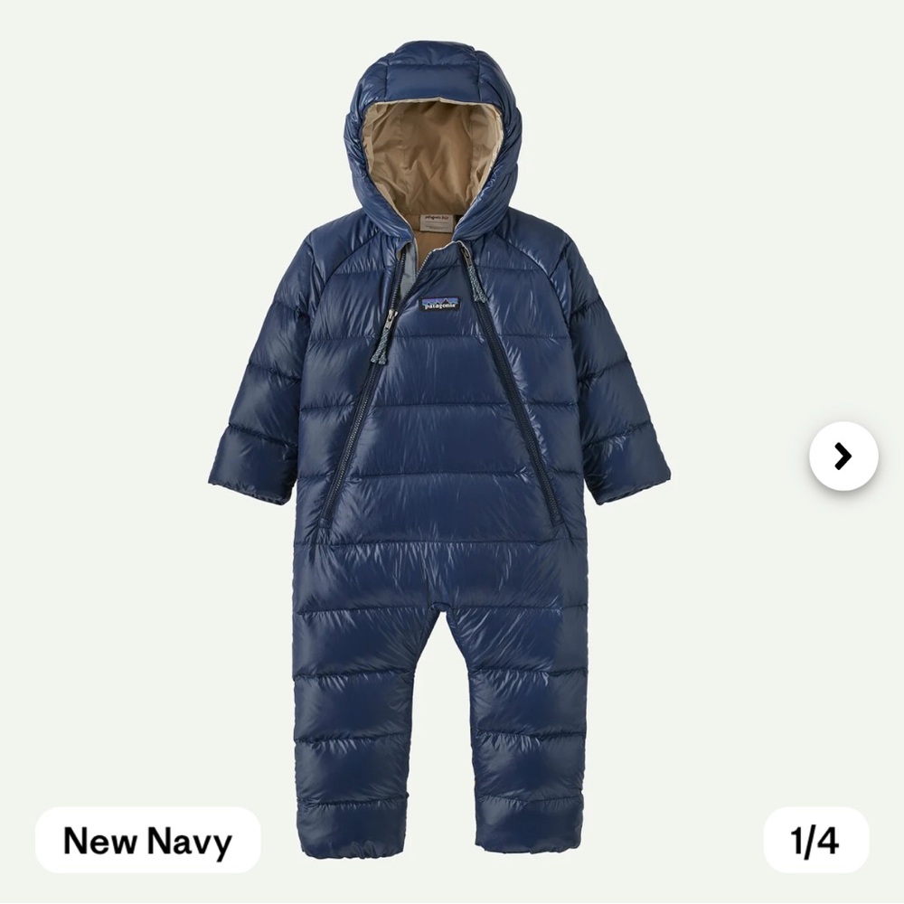 Patagonia Hi-Loft Down Sweater Bunting 3-6 Months